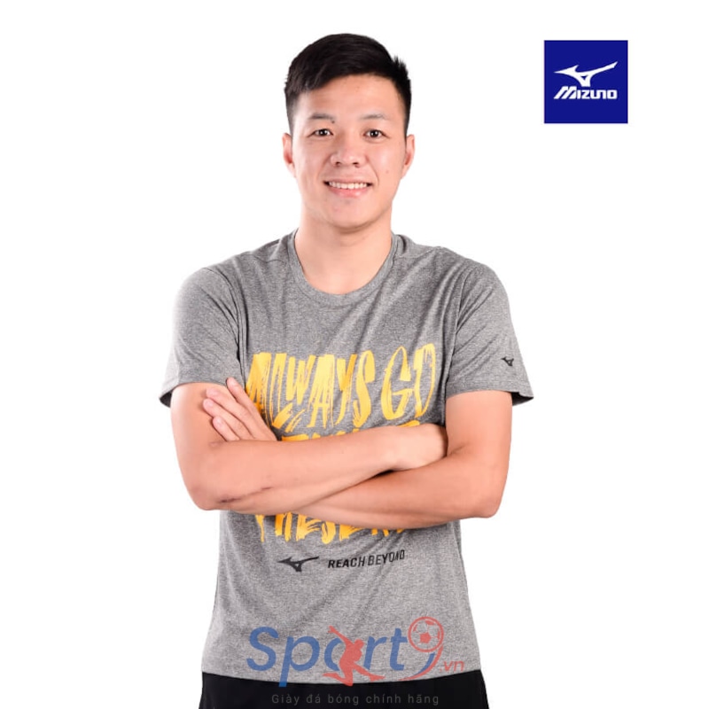 MIZUNO ÁO THỂ THAO T-SHIRT NAM MIZUNO RB CLINIC 32MA95S905 GHI